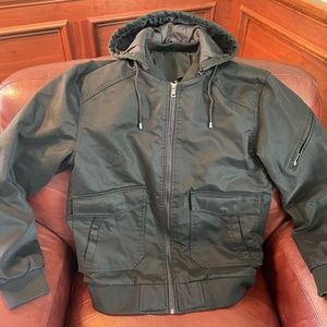 Men’s Biker Jacket- Black Size XL